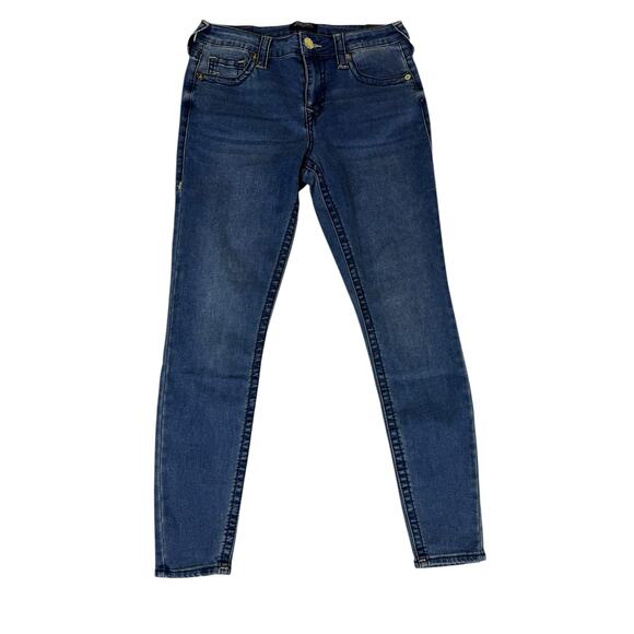 NWT True Religion Jeans Women's Size 28 Jennie Curvy Mid Rise Super Skinny - Picture 1 of 7